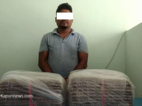 गाँजा बोकेको एम्बुलेन्स सहित चालक धरानका गंगा सरकार पक्राउ