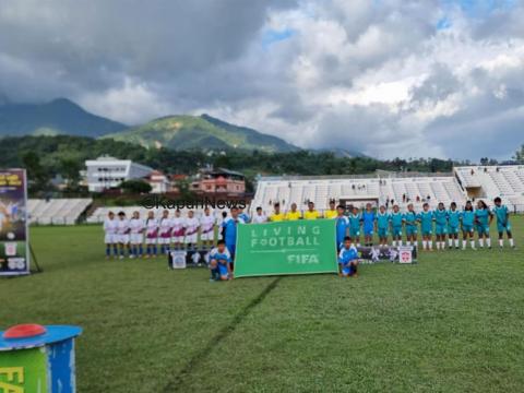 पहिलो महिला फुटबल प्रतियोगिताको उद्घाटन खेलमा धरान लेडिज टिमको विजयी सुरुवात