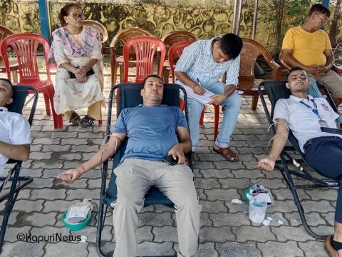 चतरामा रेडक्रसद्वारा रक्तदान कार्यक्रम, ५४ पिन्ट रगत सङ्कलन