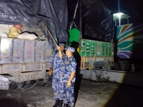 आन्दोलनको कारण सीमा कटाउन नसकेपछि पक्राउ पर्‍यो १५८ बोरा गाँजा