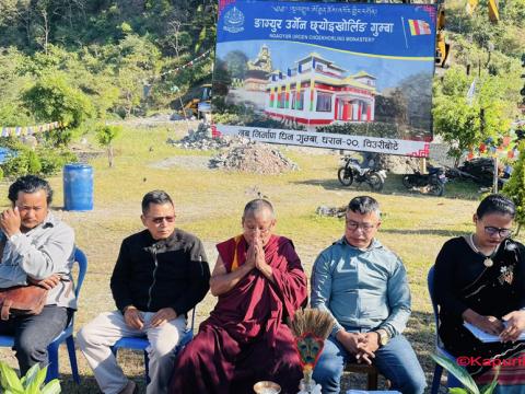 चिण्डे डाँडा नजिक बौद्ध गुरु पद्य सम्भवको ४० फिट अग्लो मूर्ति निर्माण गरिने