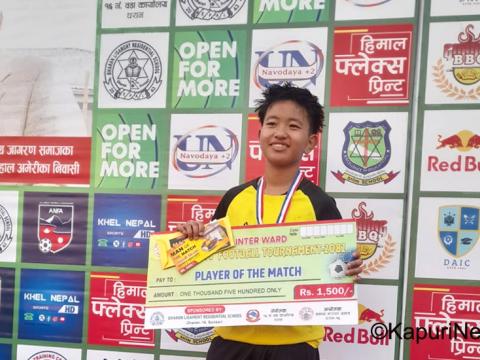  धरान १८ लाई ७-० गोलको पराकिलो अन्तरले पराजित गर्दै धरान २० सेमिफाईनलमा 