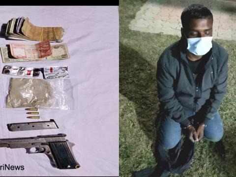 चुनावी सरगर्मीका विच सुनसरीको नेपाल–भारत सिमा क्षेत्रमा स्वचालित पेस्तोल र ब्राउनसुगर पक्राउ चुनावी सरगर्मीका विच सुनसरीको नेपाल–भारत सिमा क्षेत्रमा स्वचालित पेस्तोल र ब्राउनसुगर पक्राउ