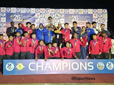 पहिलो सहभागितामै इतिहास : प्लानिङ ब्वाइजलाई बुढासुब्बा गोल्डकपको उपाधि पहिलो सहभागितामै इतिहास : प्लानिङ ब्वाइजलाई बुढासुब्बा गोल्डकपको उपाधि