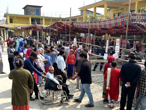 सुनसरी–१ मा ४५ प्रतिशत मात्रै मतदान 