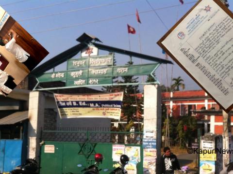 महेन्द्र बहुमुखी क्याम्पसमा स्ववियुको ४ बुंदे ध्यानाकर्षण पत्र 